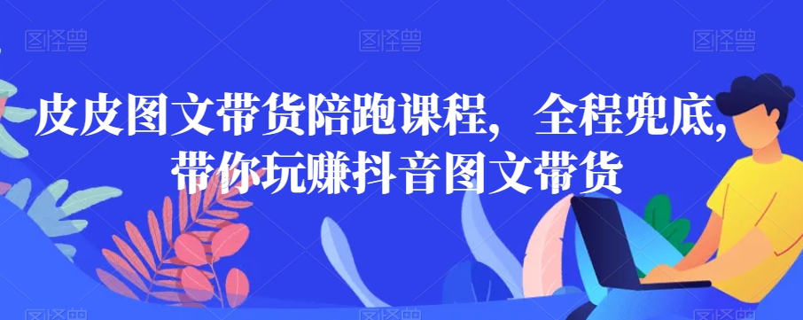 皮皮图文带货陪跑课程，全程兜底，带你玩赚抖音图文带货-项目网