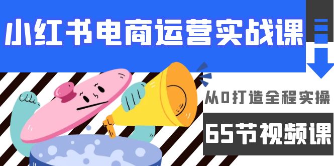 小红书电商运营实战课，从0打造全程实操（65节视频课）-项目网