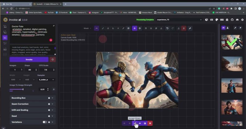 Invoke AI 绘画教程-0基础创作可以销售的完美插图【49节-中英字幕】 -2 Invoke AI 绘画教程-0基础创作可以销售的完美插图【49节-中英字幕】 -2