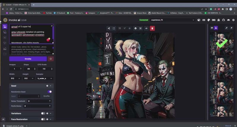 Invoke AI 绘画教程-0基础创作可以销售的完美插图【49节-中英字幕】 -4 Invoke AI 绘画教程-0基础创作可以销售的完美插图【49节-中英字幕】 -4