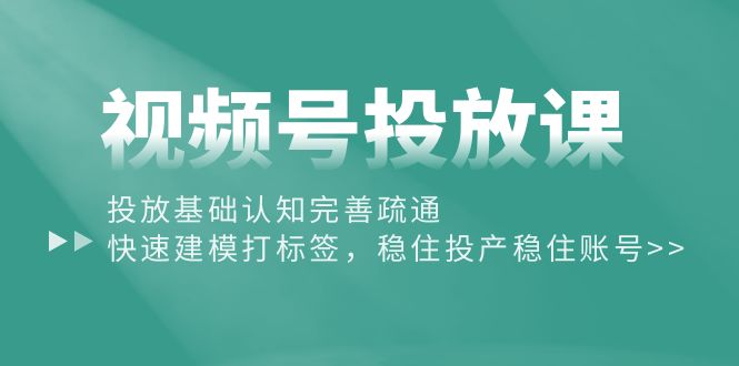 视频号营销攻略：从基础认知到精准打标签，提升投放效果-项目网