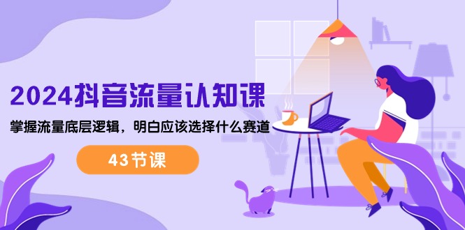 2024抖音流量·认知课：掌握流量底层逻辑，明白应该选择什么赛道 (43节课)-项目网