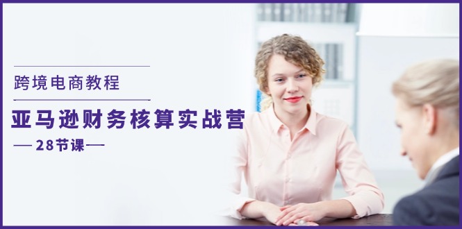 跨境电商教程：亚马逊-财务核算实战营（28节课）-项目网