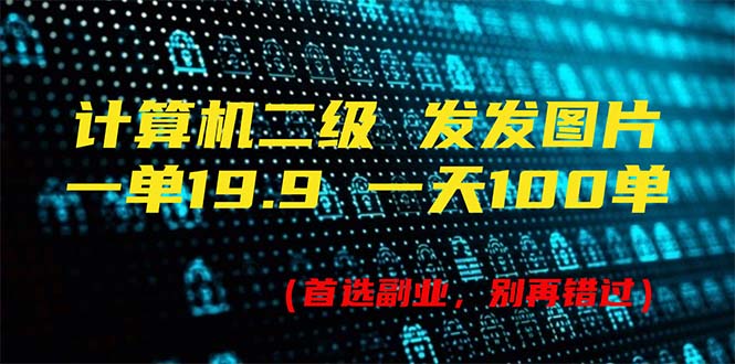 计算机二级，一单19.9 一天能出100单，每天只需发发图片（附518G资料）-项目网