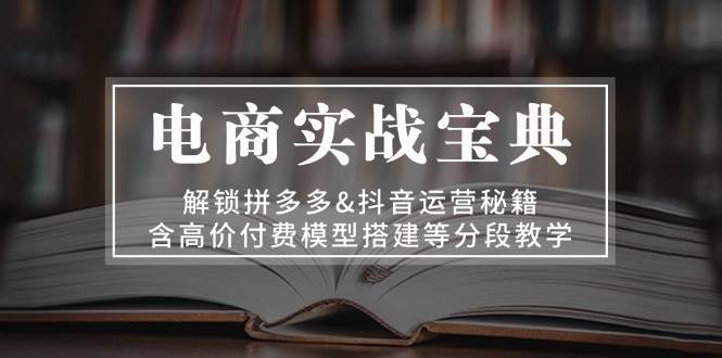 电商实战宝典 解锁拼多多&抖音运营秘籍 含高价付费模型搭建等分段教学-项目网