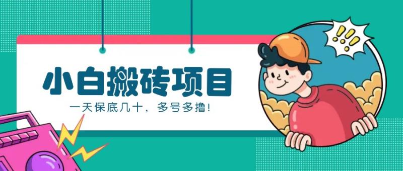 新手小白也能操作的百家号动态搬砖项目，零成本零门槛一天保底几十，多号多撸！-项目网