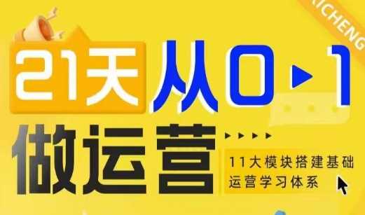 21天从0-1做运营，11大维度搭建基础运营学习体系-项目网
